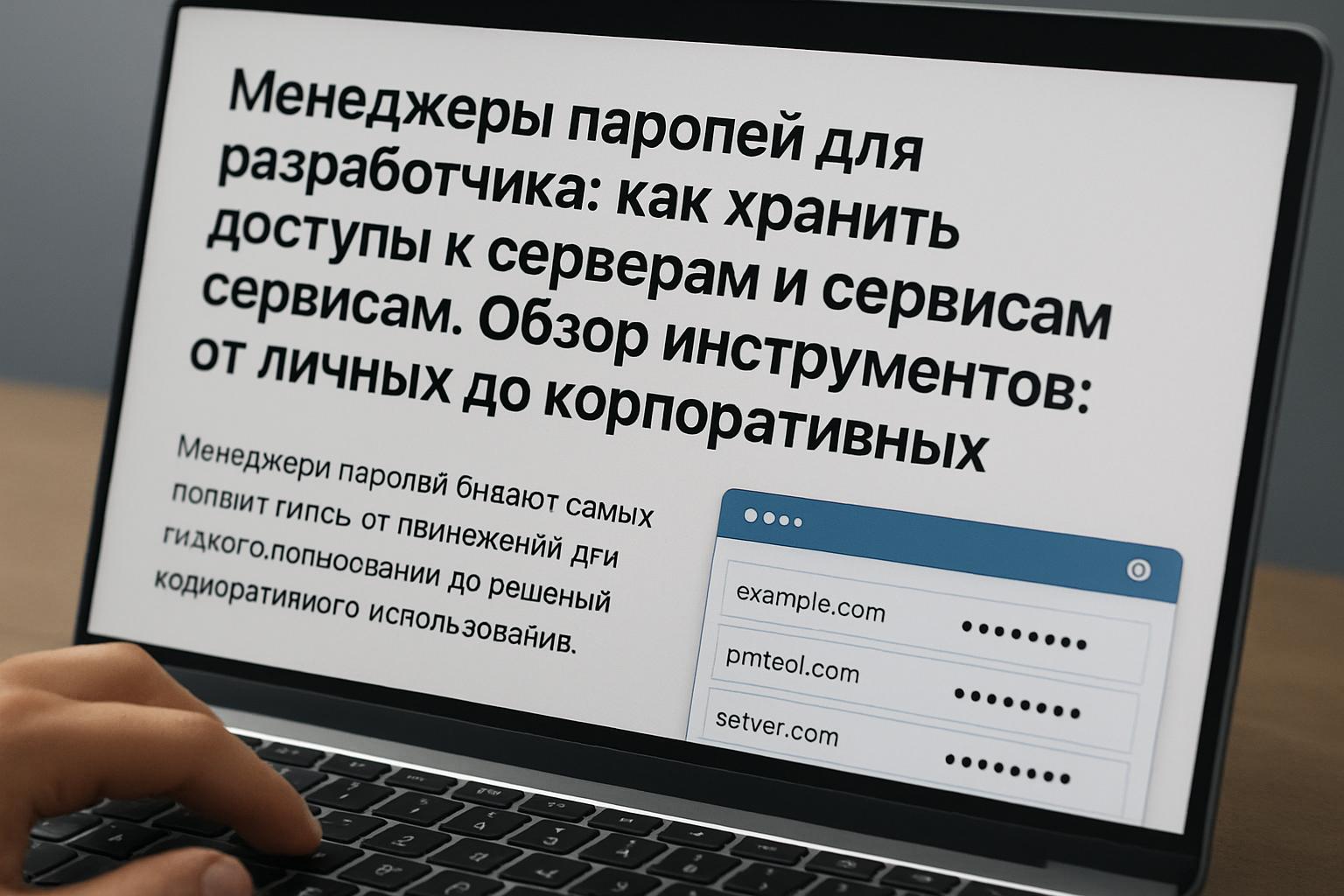 Менеджеры паролей для разработчика: как хранить доступы к серверам и сервисам безопасно. Обзор инструментов: от личных до корпоративных Менеджеры паролей для разработчика: как хранить доступы к серверам и сервисам безопасно. Обзор инструментов: от личных до корпоративных